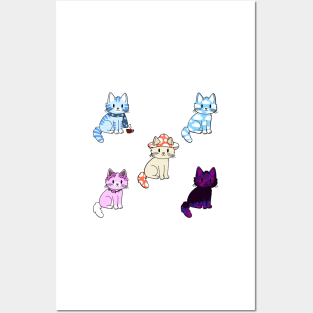 Kitties Sticker Pack 3 Posters and Art